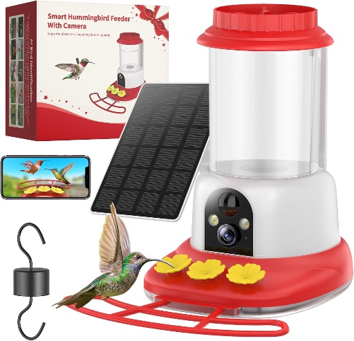 Hummingbird Feeder with Camera and AI Bird Identification