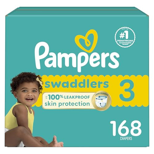 Pampers Baby Diapers - Swaddlers - Size 3, 168 Count