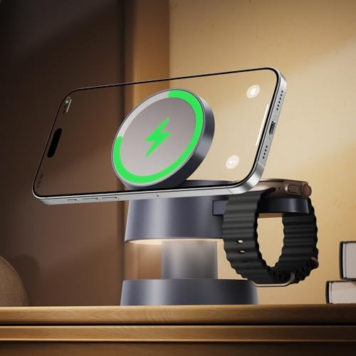 iVANKY 4-in-1 Wireless Charging Station with Night-Lamp