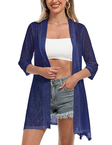 Women's 3/4 Sleeve Cardigan Sweater
