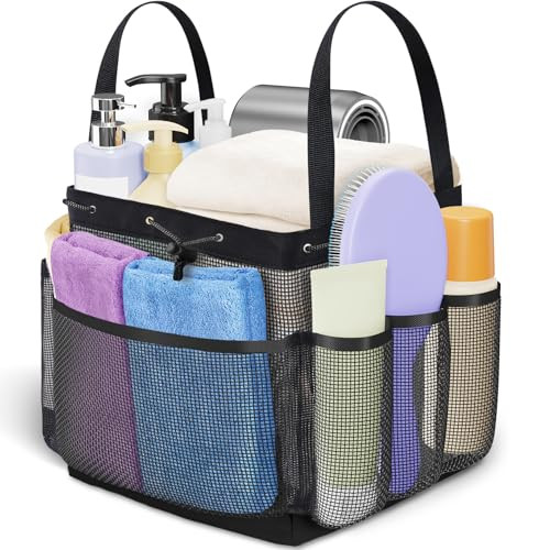 Summer Mesh Shower Caddy Portable with Drawstring
