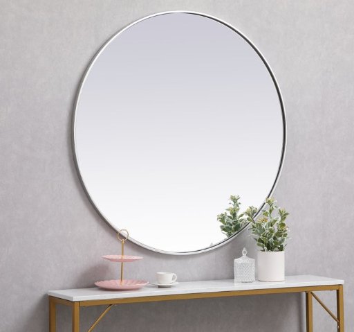 Refine Sabine Metal Round Wall Mirror