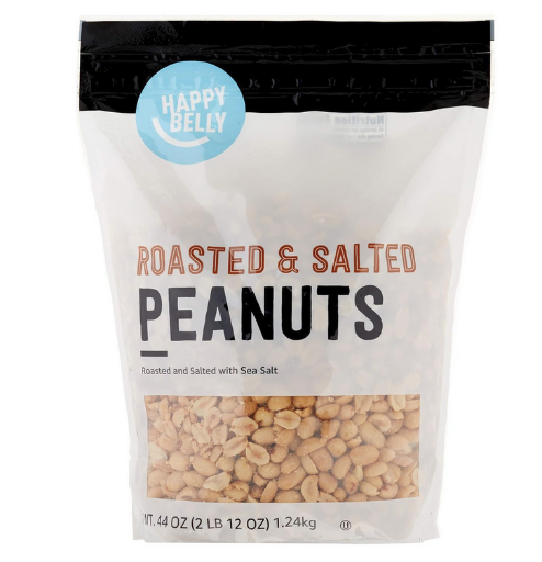 Happy Belly Roasted and Salted Peanuts, 44 Oz.
