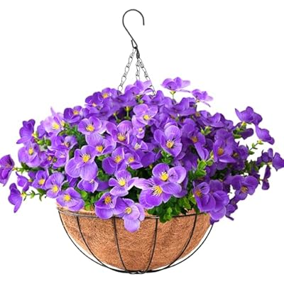 Artificial Flowers for Outdoor Hanging Baskets