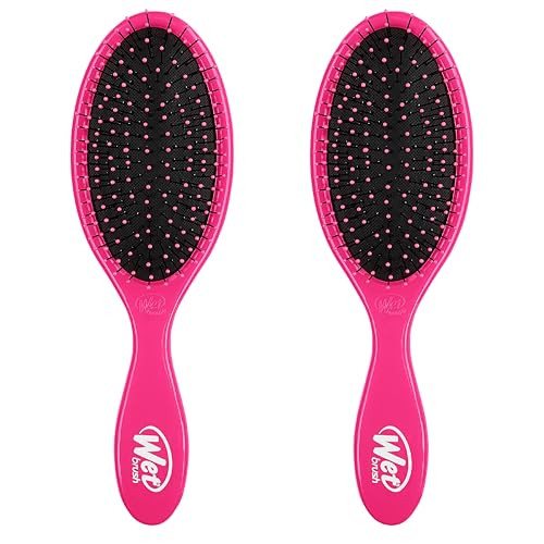 2-Pack Wet Brush Original Detangler Hair Brush (Pink)