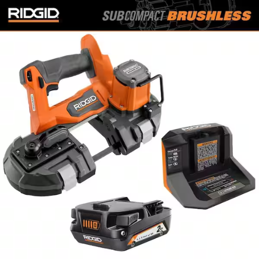RIDGID 18V SubCompact Brushless Cordless One-Handed Band Saw Kit