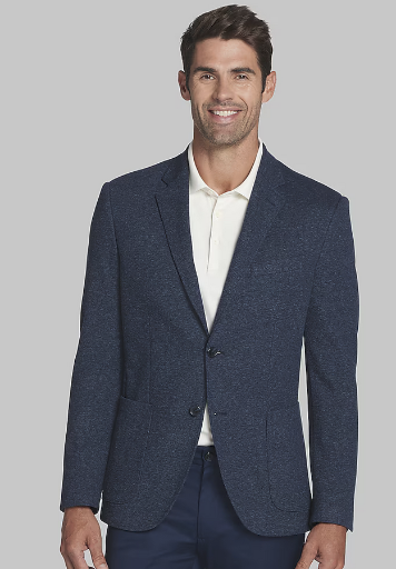 Jos. A. Bank Men's Tailored Fit Pique Knit Jacket