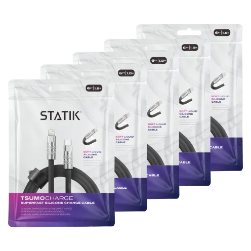Statik TsumoCharge USB-C to Lightning Cable 5-Pack