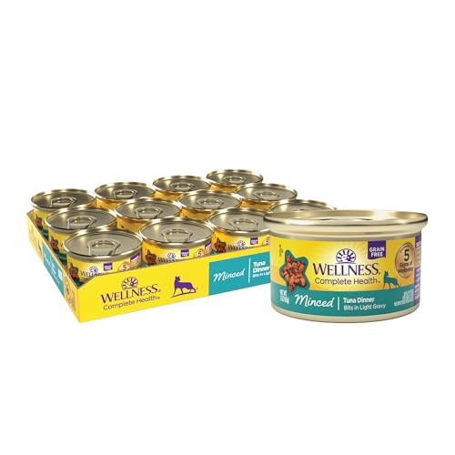 Wellness Complete Health Minced Tuna Entrée Grain Free Adult Wet Cat Food, 24 Count, 3 Oz.