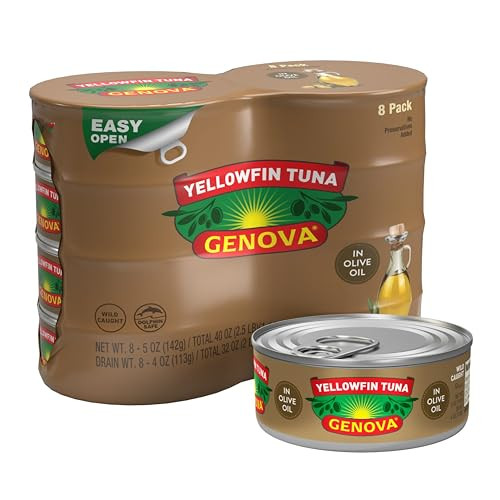 Genova Wild Caught Yellowfin Canned Tuna 8-Pack