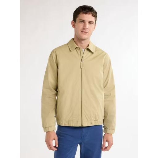 Free Assembly Men's Zip Front Coaches Jacket