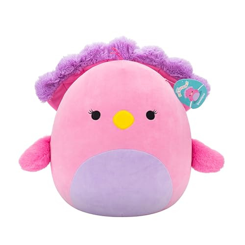 Squishmallows 14" Sweetpea The Pink and Purple Peacock Plush