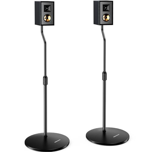 Perlegear Height-Adjustable Universal Speaker Stands (Pair, PGSS11)