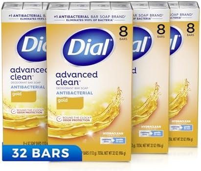 32-Count Dial Antibacterial Deodorant Bar Soap (Gold)