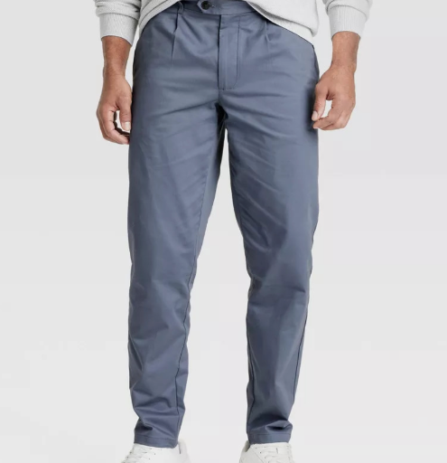 Goodfellow & Co Men's Extended Tab Pleated Dress Trousers