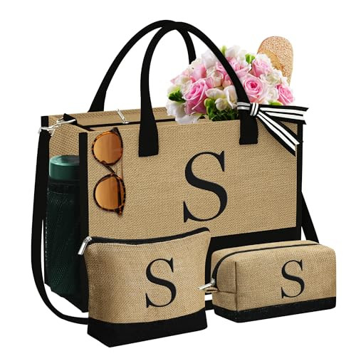 YOOLIFE Tote Bag & 2 Makeup Bags
