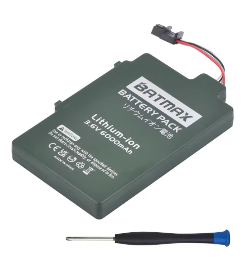Batmax 6000mAh High Capacity Battery for Nintendo Wii U Gamepads