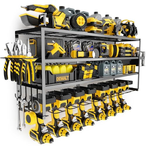 Mefirt 4-Tier Wall Mount Power Tool Organizer