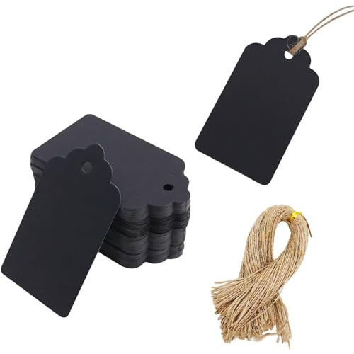 SallyFashion 100pcs Gift Tags with String Attached