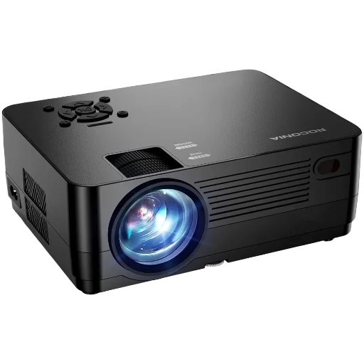Roconia 1080P HD Projector with WiFi and 100-Inch Screen