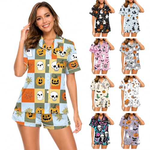 Halloween Print Pajama Lounge Set