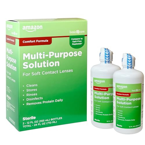 Amazon Basic Care Multi-Purpose Contacts Solution 2-Pack