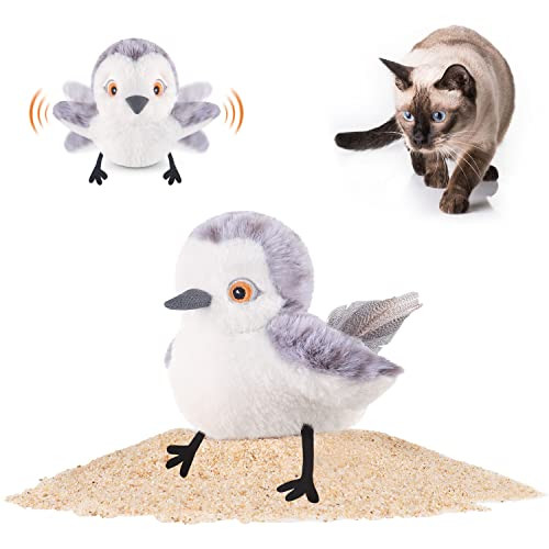 Potaroma USB Rechargeable Cat Toys Flapping Bird