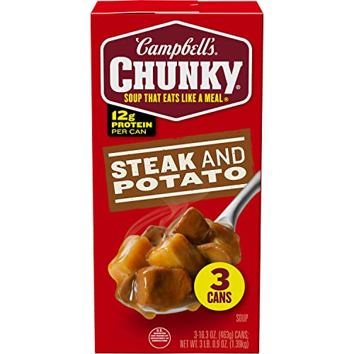 Campbell’s Chunky Soup, Steak and Potato, 16.3 oz Can (Pack of 3)