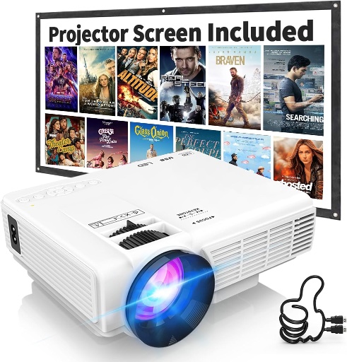 Mini Projector with Screen