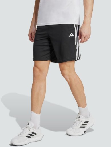 Adidas Men's Train Essentials Piqué 3-Stripes Training Shorts