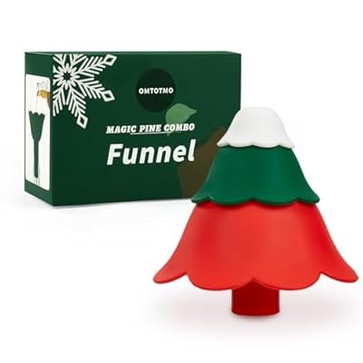 Foldable Silicone Christmas Tree Kitchen Funnel Set