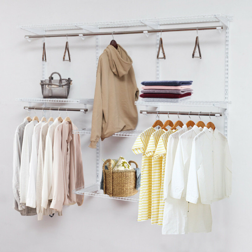 Costway Adjustable Wall Mounted Closet Rack System