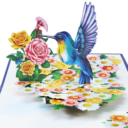 Airpark 3D Hummingbird Pop-Up Greeting Card
