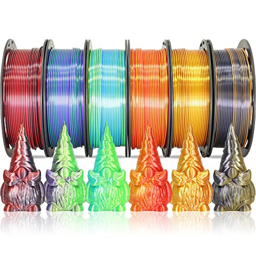 MIKA3D Dual Color Silk PLA Filament Spools