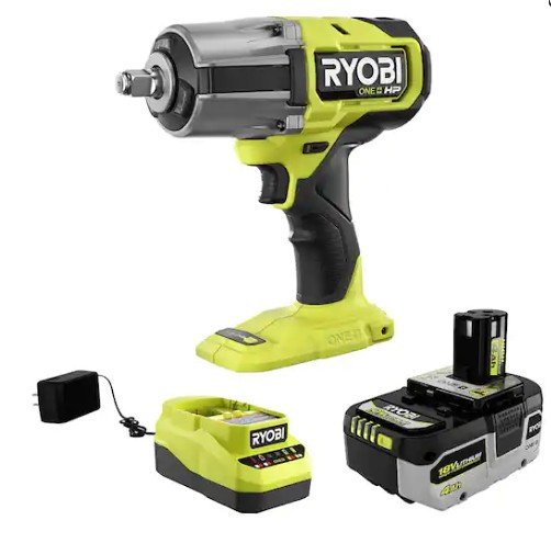 Ryobi ONE+ 18V Brushless Cordless High Torque Impact Wrench Kit