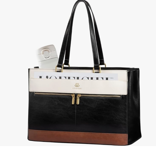 LOVEVOOK Vintage Style Bag w/Laptop Sleeve 15.6in