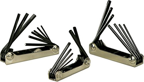 EKLIND Folding Hex, Torx, & Star Key Set, 3 PC Set, 23 Pcs.