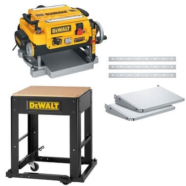 Dewalt Thickness Planer 13in 2 Speed 3 Knife with Mobile Stand