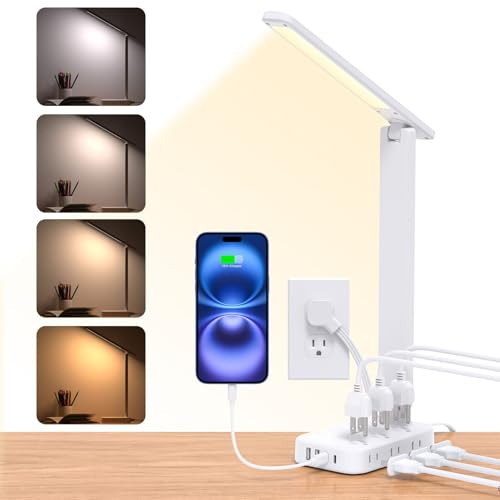 One Beat Desk Lamp with 6 Outlets 4 USB Ports