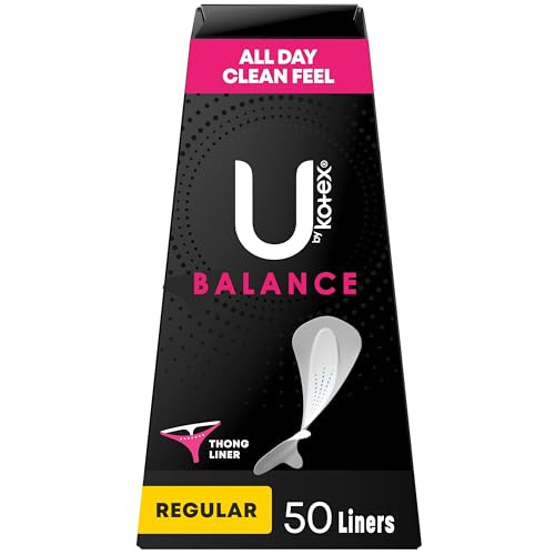 U by Kotex Balance Daily Panty Liners for Thongs