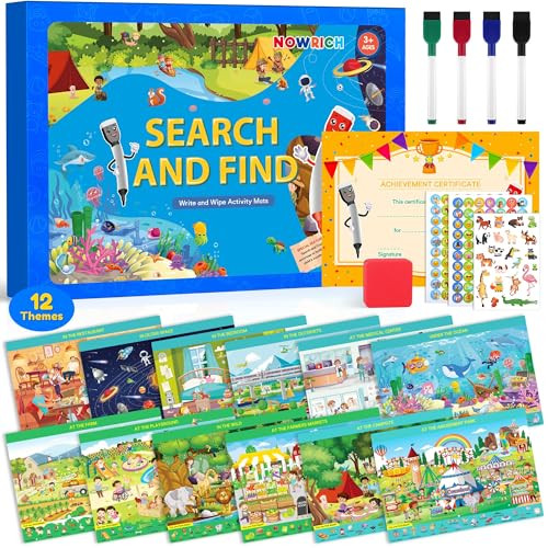 NOWRICH Kids Search and Find Books