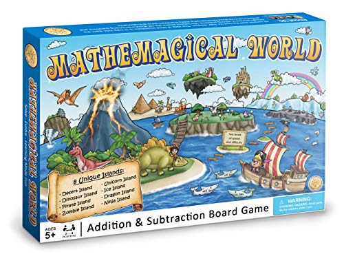 Mathemagical World Addition & Subtraction Math Board Game