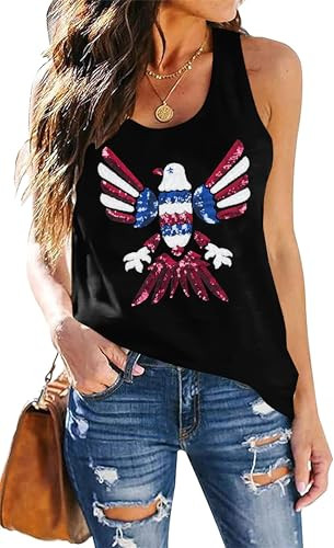 American Flag Tank Tops