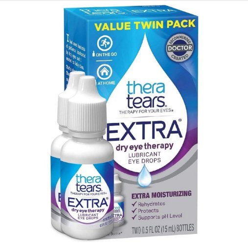 TheraTears Extra Dry Eye Therapy Lubricating Eye Drops (2-Pack)