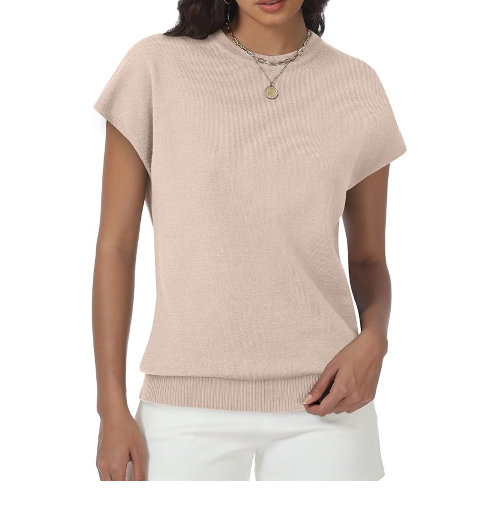 Women's Cap Sleeve Summer Sweater Top