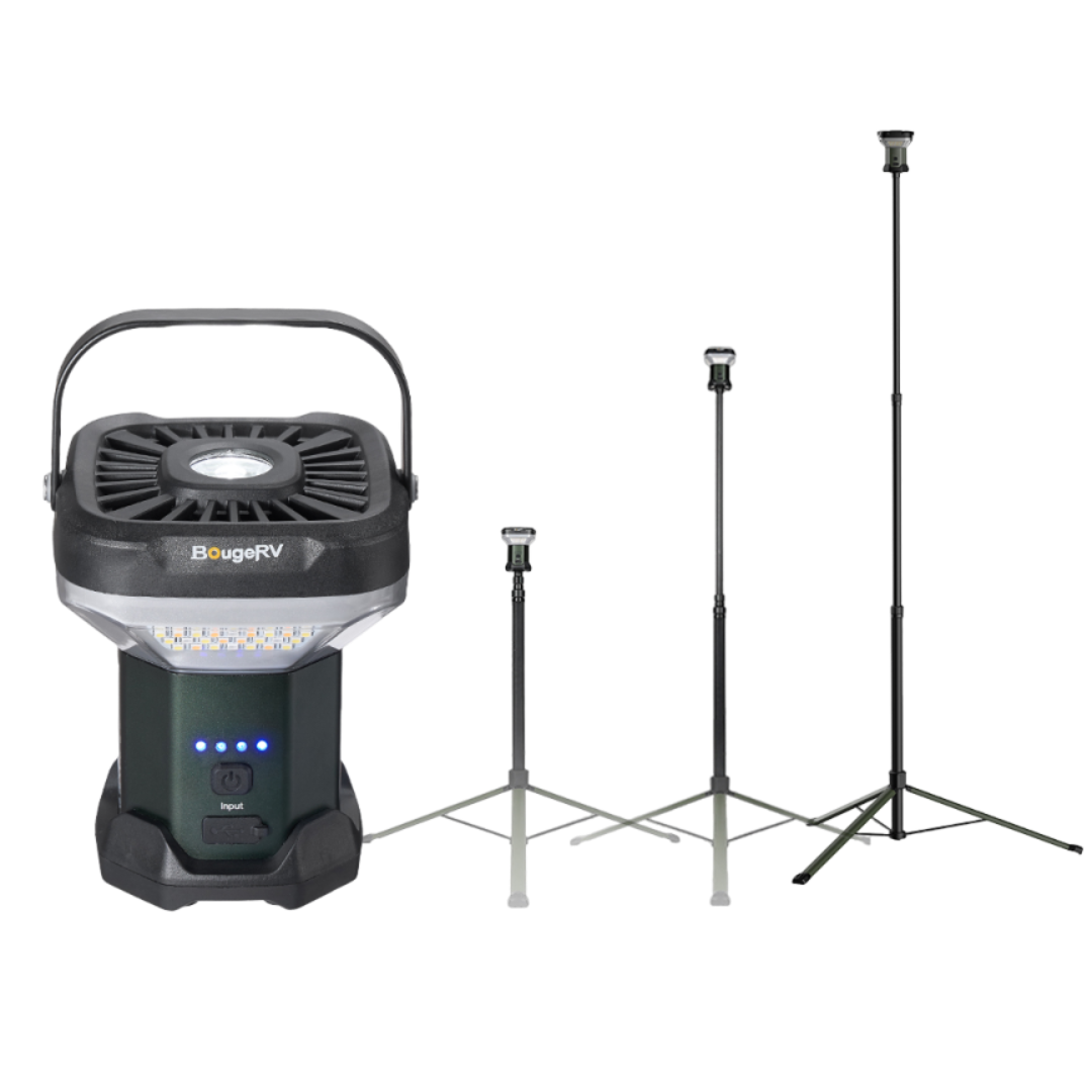 BougeRV 3200-Lumen LED 7.5' Adjustable Telescoping Camping Light Deal