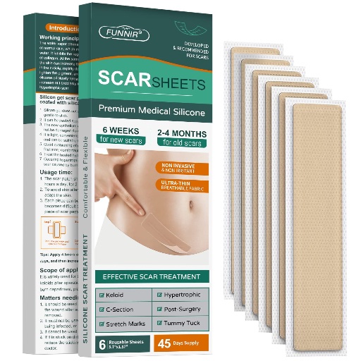 Silicone Scar Sheets - 6 pack