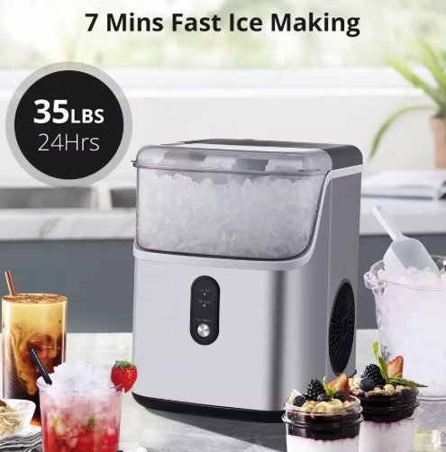 Portable Pellet Ice Maker for Home