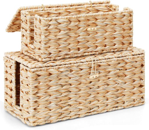 Cord Hider Organizer Boxes 2-Pack