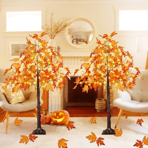 BHC Light 2 Pakc of 4' 100LED Artificial Lighted Maple Trees